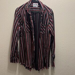 90s inspired button down western shirt